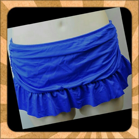 Apt. 9 Royal Blue Ruffle Swim Skirt NWT - Picture 1 of 1